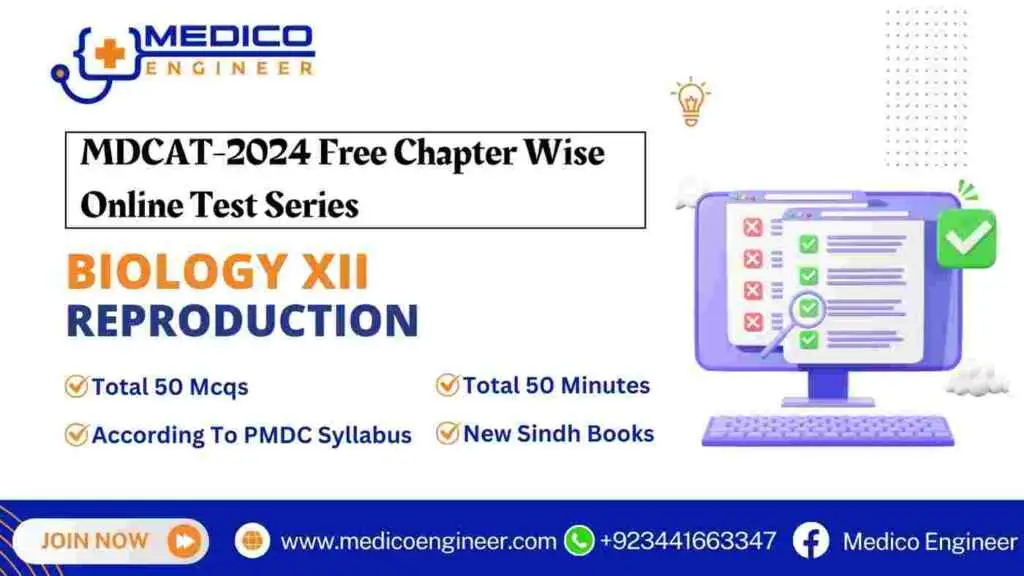 Biology XII Reproduction Online test 2024