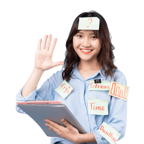 MDCAT aspirant Girl Looking very confident